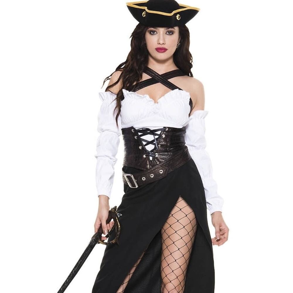 NEW Music Legs Adventurous Pirate Captain Sexy Pirate Costume Size XS